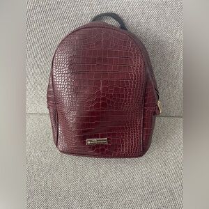 Bellevue Collection Burgundy Croc-Embossed Handbag- NWOT